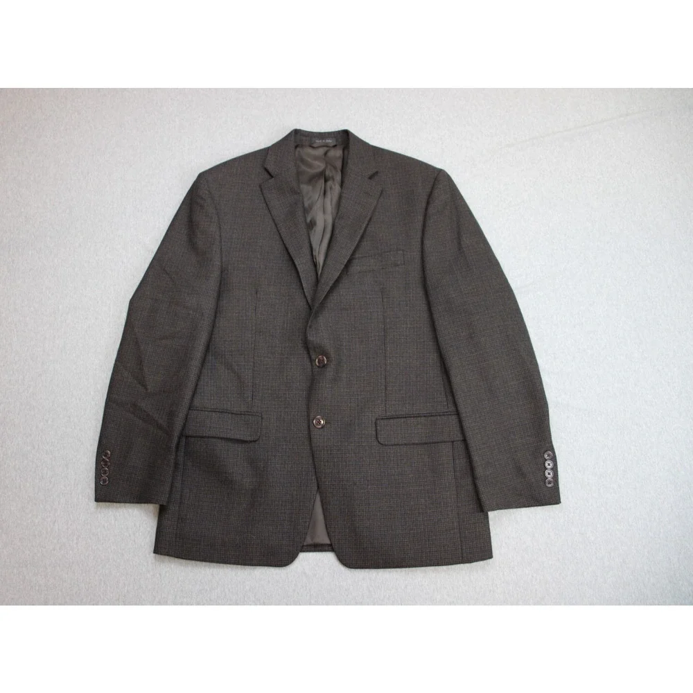Lauren‎ Ralph Lauren Blazer Men 40R Houndstooth Wool 2-Button Single Breasted